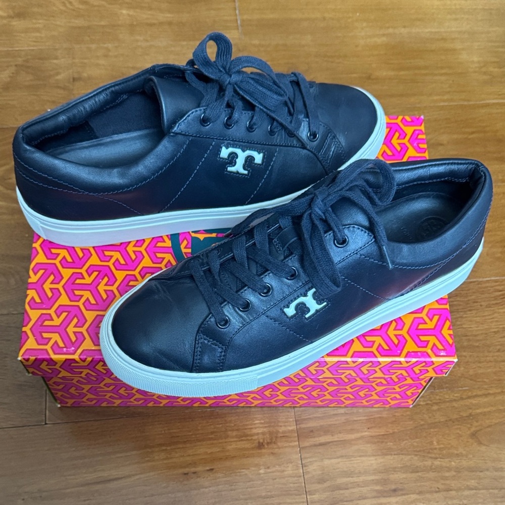Tory Burch Navy leather Sneakers